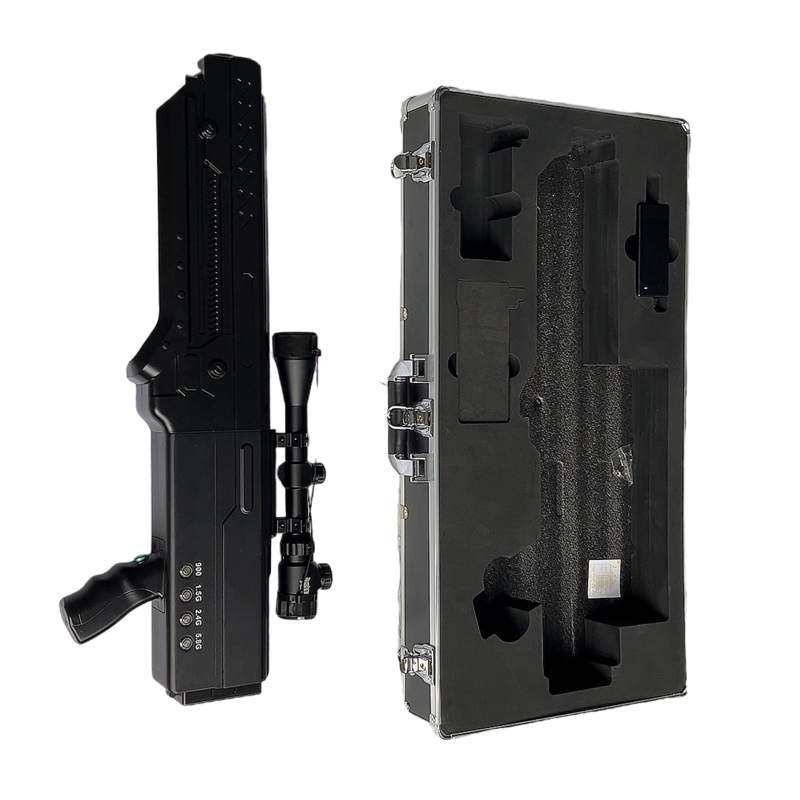  清镇手持便携式枪型低空防御反制四通道A型